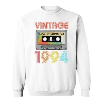 June 1994 25th Birthday Retro Vintage 1994 Birthday Sweatshirt - Thegiftio UK