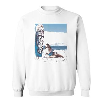 June Jambalaya Surfboard Beach Gift Sweatshirt | Mazezy