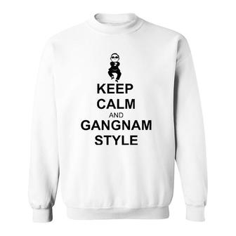 Keep Calm And Gangnam Style Premium Sweatshirt | Mazezy
