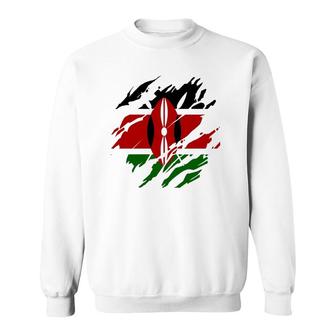 Kenyan Flag Republic Of Kenya Pullover Sweatshirt | Mazezy