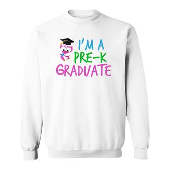 Kids Cute Preschool Graduation Prek Graduate Girl Sweatshirt | Mazezy