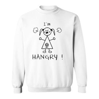 Kids Hangry Baby Girl Cute Sweatshirt | Mazezy