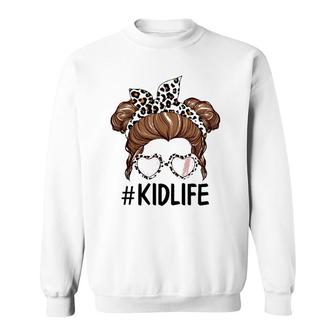 Kids Kidlife Momlife Mama And Mini Mommy And Me Matching Outfit Sweatshirt | Mazezy AU