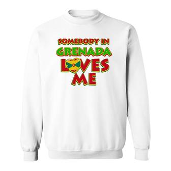 Kids Somebody In Grenada Loves Me Kids Sweatshirt | Mazezy