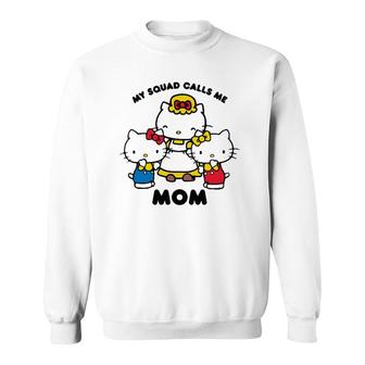 Kitty Mom Squad Mother Gift Sweatshirt | Mazezy AU
