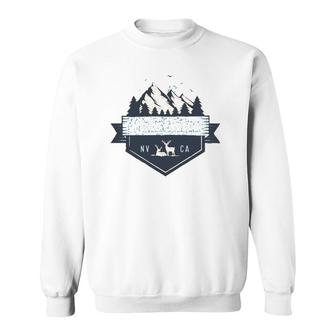 Lake Tahoe California Nevada Souvenir Cool Vintage Sweatshirt | Mazezy UK