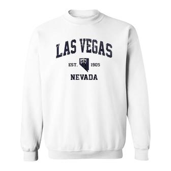 Las Vegas Nevada Nv Usa Vintage State Athletic Style Gift Zip Sweatshirt