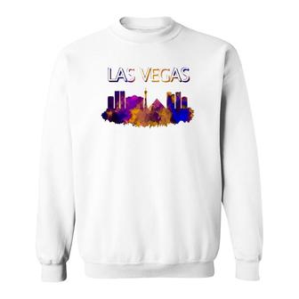 Las Vegas Skyline Cityscape City Metropole V2 Sweatshirt - Thegiftio UK