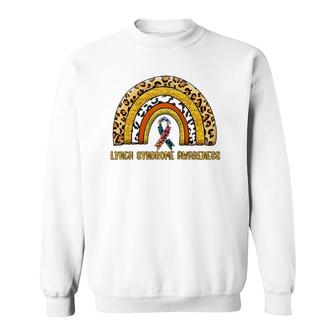 Leopard Rainbow Lynch Syndrome Warrior Sweatshirt | Mazezy