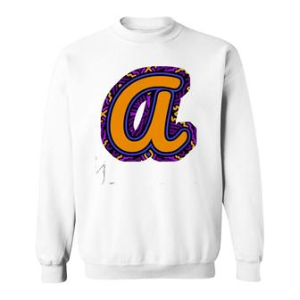 Letter A Initial Sweatshirt | Mazezy