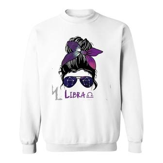 Libra Girl Birthday Libra Woman Zodiac Constellation Sweatshirt | Mazezy