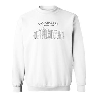 Los Angeles Skyline La Vintage Los Angeles California Sweatshirt | Mazezy
