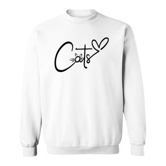 Love Cats Cute Cats Lover Sweatshirt | Mazezy