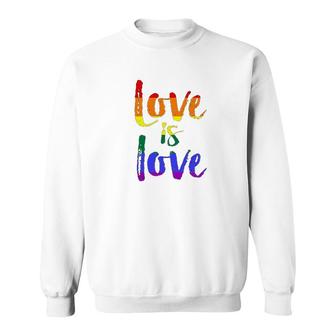 Love Is Love Gay Pride Sweatshirt | Mazezy