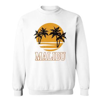 Malibu Retro 70'S Vintage Beach Vacation Gift Sweatshirt | Mazezy