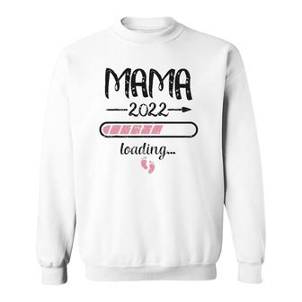 Mama 2022 Loading Baby Expectant Moms Newborn Mother's Day Sweatshirt | Mazezy