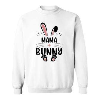 Mama Bunny Funny Matching Easter Bunny Egg Hunting Sweatshirt | Mazezy