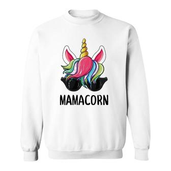 Mamacorn Mom Funny Unicorn For Mother's Day Gifts Sweatshirt | Mazezy