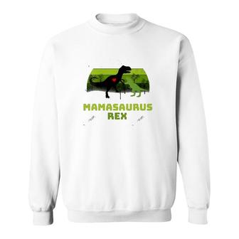 Mamasaurus Rex Dinosaur Funny Mamasaurus Family Vintage Sweatshirt | Mazezy