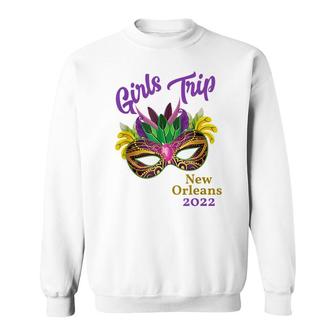 Mardi Gras Girls Trip 2022 New Orleans Bachelorette Party Sweatshirt - Thegiftio UK