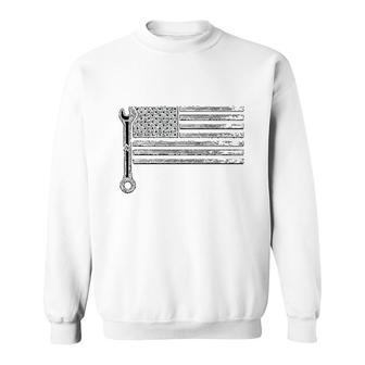 Mechanic American Flag Auto Repair Sweatshirt | Mazezy