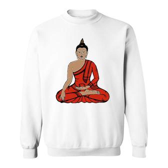 Meditation Young Buddha Retro Tee Yoga Buddhist Sweatshirt | Mazezy
