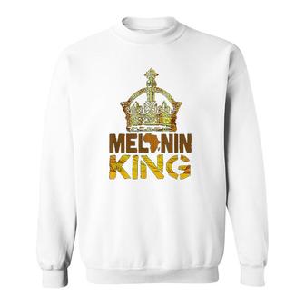 Melanin King For Men African Black History Month Sweatshirt - Thegiftio UK