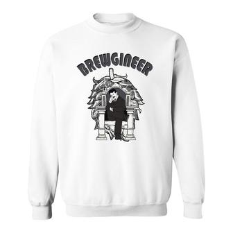 Mens Brewgineer Funny For Homebrewer And Brewmaster Sweatshirt | Mazezy