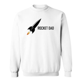 Mens Father's Day Rocket Dad Gift Sweatshirt | Mazezy