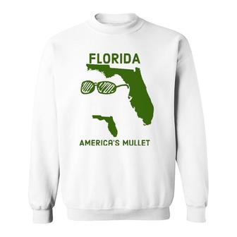 Mens Florida America's Mullet Funny Florida Sweatshirt | Mazezy
