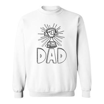 Mens Mens 1 Dad Coloring Tee Diy Father's Day Gift Idea Funny Sweatshirt | Mazezy