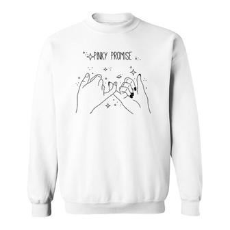 Men's Women's Pinky Promise And Be Honest Graphic Design Sweatshirt | Mazezy