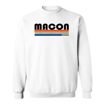 Modern Take On A Retro Style Macon Ga Sweatshirt | Mazezy