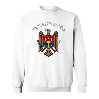 Moldova Coat Of Arms Tee Flag Souvenir Moldovan Sweatshirt | Mazezy