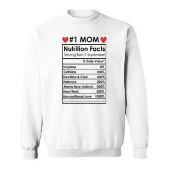 Mom Nutrition Facts Sweatshirt | Mazezy CA