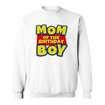 Mom Of The Birthday Boy Gift Tee Sweatshirt | Mazezy