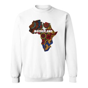 Motherland African American Map Tees By Berts Sweatshirt | Mazezy
