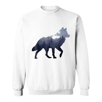 Moutain Wolf Sweatshirt | Mazezy