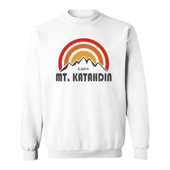 Mt Katahdin Maine Vintage Sweatshirt | Mazezy