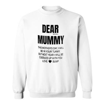 Mum To Be Gifts Happy Mothers Day Gift To Mummy From Bump Baby This Mothers Day I Will Be Cuddled With You Love Funny Coffee Mug Mothers Day Sweatshirt - Thegiftio UK