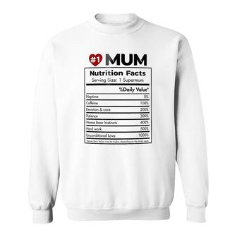 Mum To Be Mum Nutrition Facts Mug Best Mothers Day Gift Mothers Day Sweatshirt - Thegiftio UK