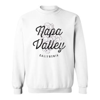 Napa Valley California Wine Country Vintage Tee Zip Sweatshirt | Mazezy