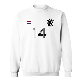 Netherlands Soccer Jersey Team Crest 14 Holland Dutch Lion Sweatshirt | Mazezy