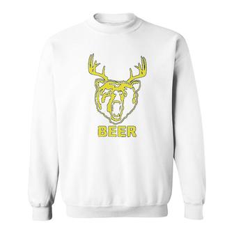 New Beer Deer Bear Sunny Mac Funny Tv Sweatshirt | Mazezy