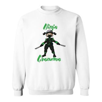 Ninja Granny Warrior Samurai Shadow Warrior Cool Grandma Sweatshirt | Mazezy
