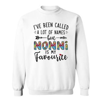 Nonni Is My Favourite Name Sweatshirt | Mazezy