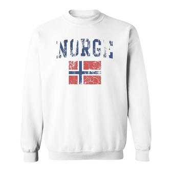 Norge Flag Norway Norwegian Home Love Family Sweatshirt | Mazezy