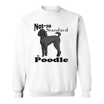 Not So Standard Poodle V-Neck Sweatshirt | Mazezy