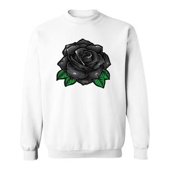 Occult Vintage Black Rose Gothic Sweatshirt | Mazezy