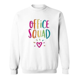 Office Squad Administrative Assistant Gift School Secretary Sweatshirt | Mazezy